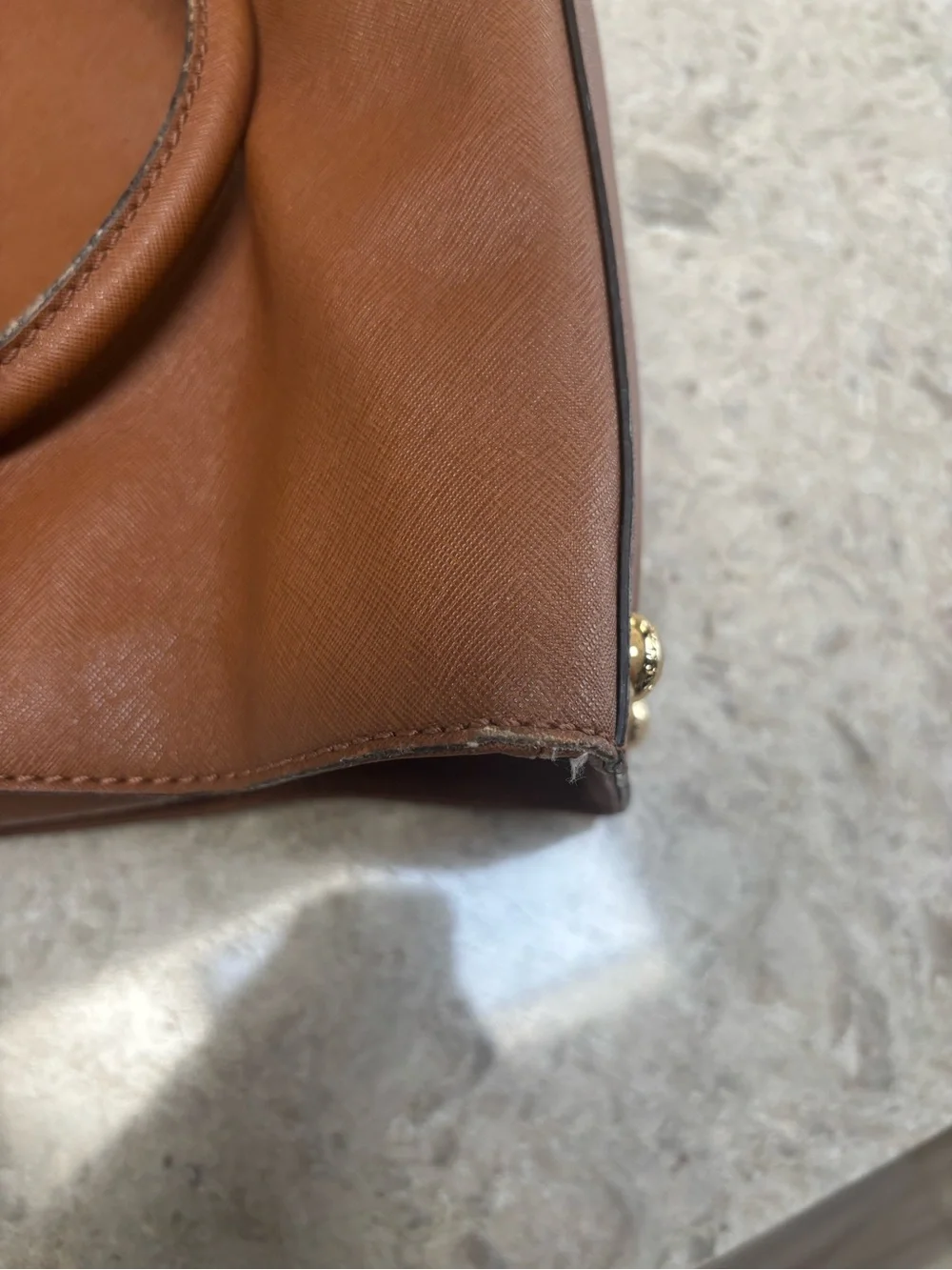 Michael Kors structured leather